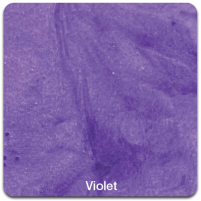 A textured violet-colored surface with the word “Violet” labeled at the bottom center.
